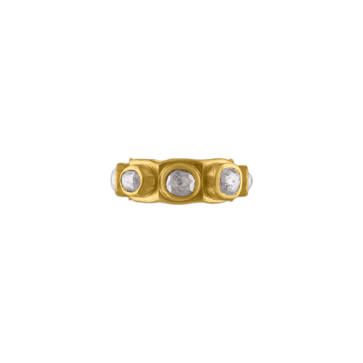 Octagonal Diamond Ruin Ring