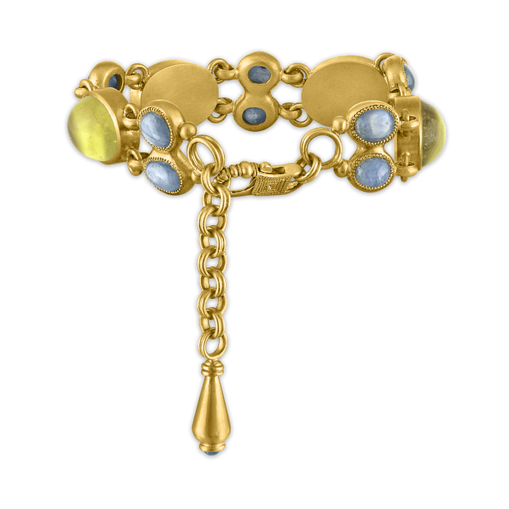 Hemera and Nyx Star Sapphire and Golden Beryl Bracelet