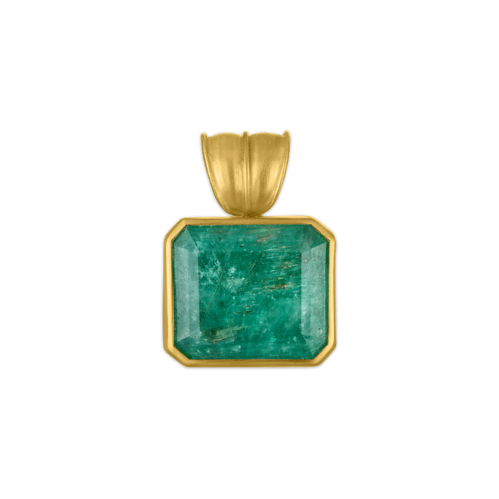 Medium Emerald Block Pendant