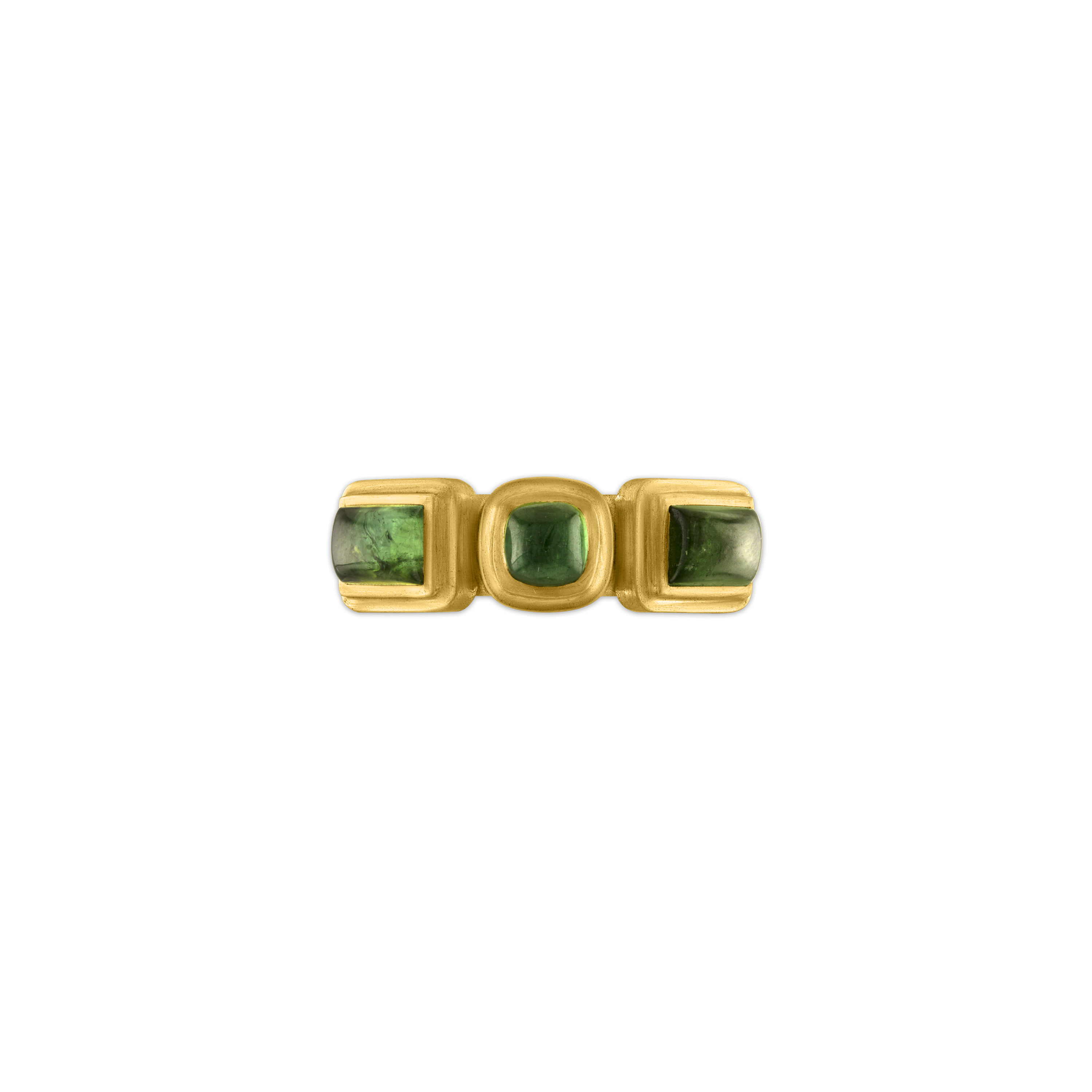 Green Tourmaline Moirai Ring