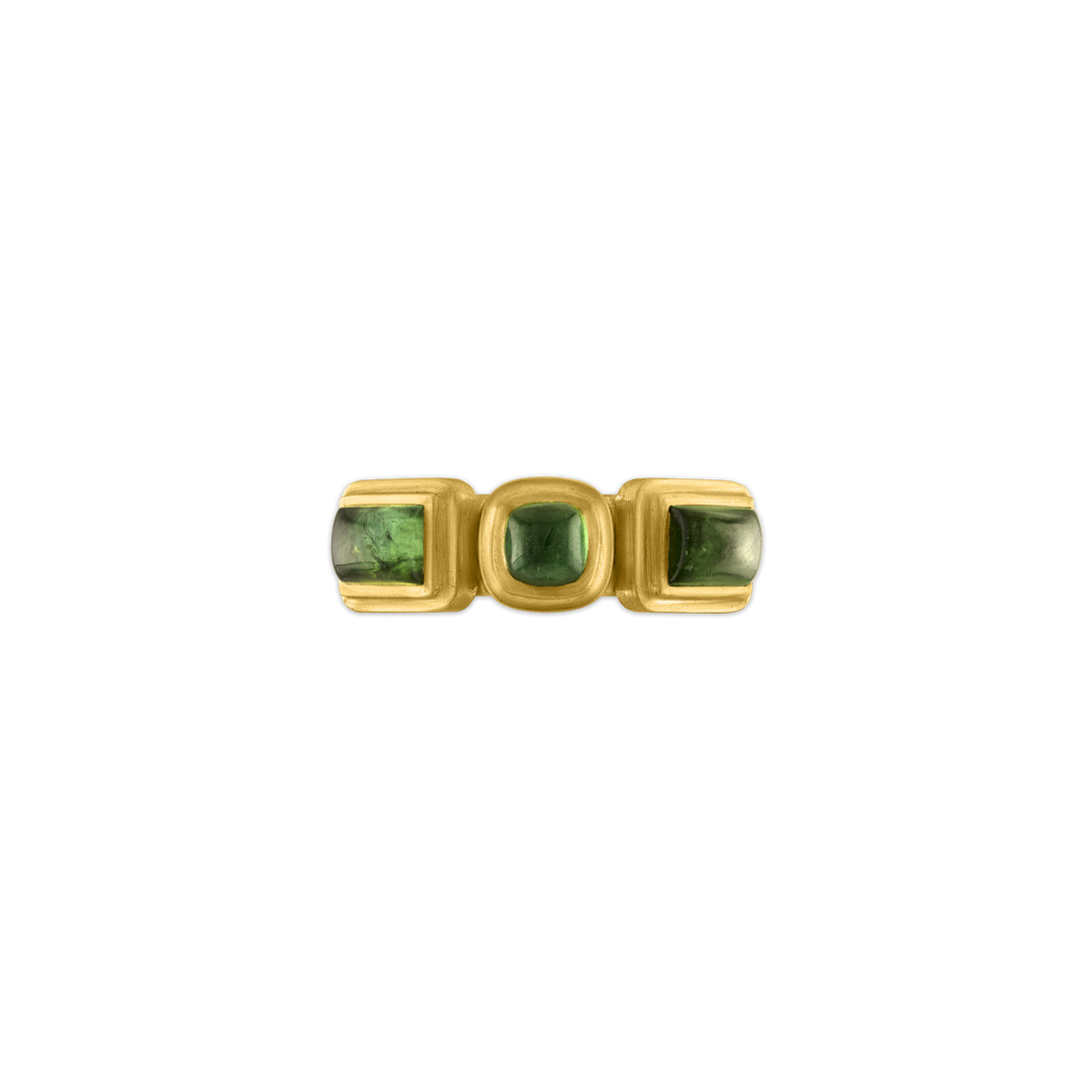Green Tourmaline Moirai Ring