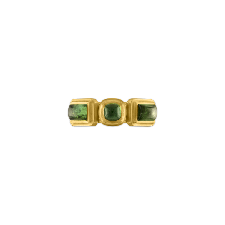 Green Tourmaline Moirai Ring